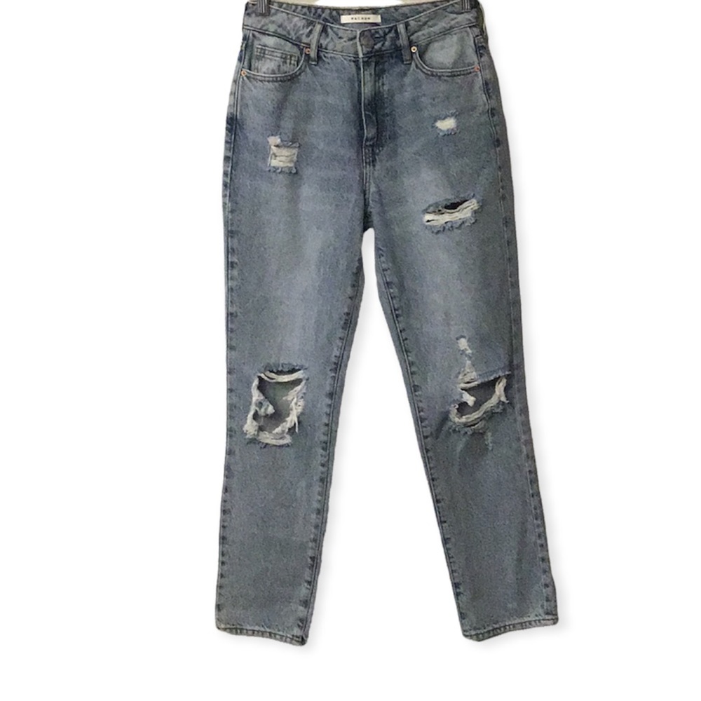 PacSun High Rise Mom Distressed Eco Jeans, size 25